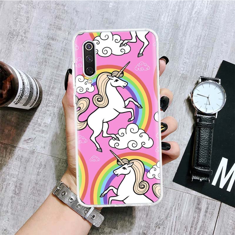Jednorožec Růžový Mýtus Kreslený Kryt na Telefon Pro Xiaomi Redmi 9 9A 9C 9T 10 10A 10C 8 8A 7 7A 6 6A K40 K20 Pro K30 S2 10X s Potiskem