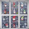 Christmas Window Glass Wall Sticker Santa Claus Elk Decoration Sticker  Decals for Shop Glass Stickers