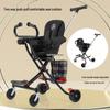 Lightweight Foldable 4-Wheel Stroller for Kids & Dolls, Reversible Push, "" Artifact