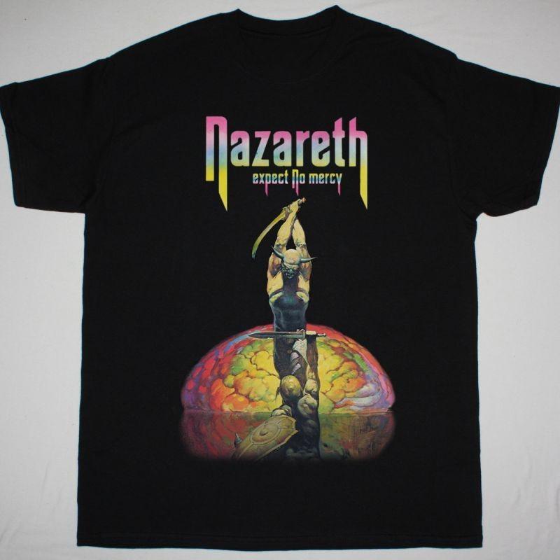 NAZARETH EXPECT NO MERCY Cotton Black Men T-shirt S-4XL S