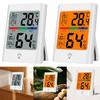 Indoor Thermometer Backlight Magnetic Thermometer Hygrometer Large Screen Temperature and Humidity Monitor for Home Office