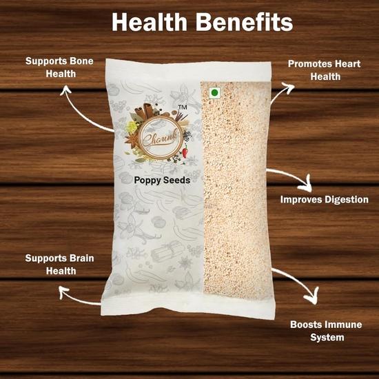 Chounk Spices Přírodní mák 100 g Bez umělých barviv a konzervantů | Khus Khus | Khas Khas | Posta Dana | Khaskhas 100g