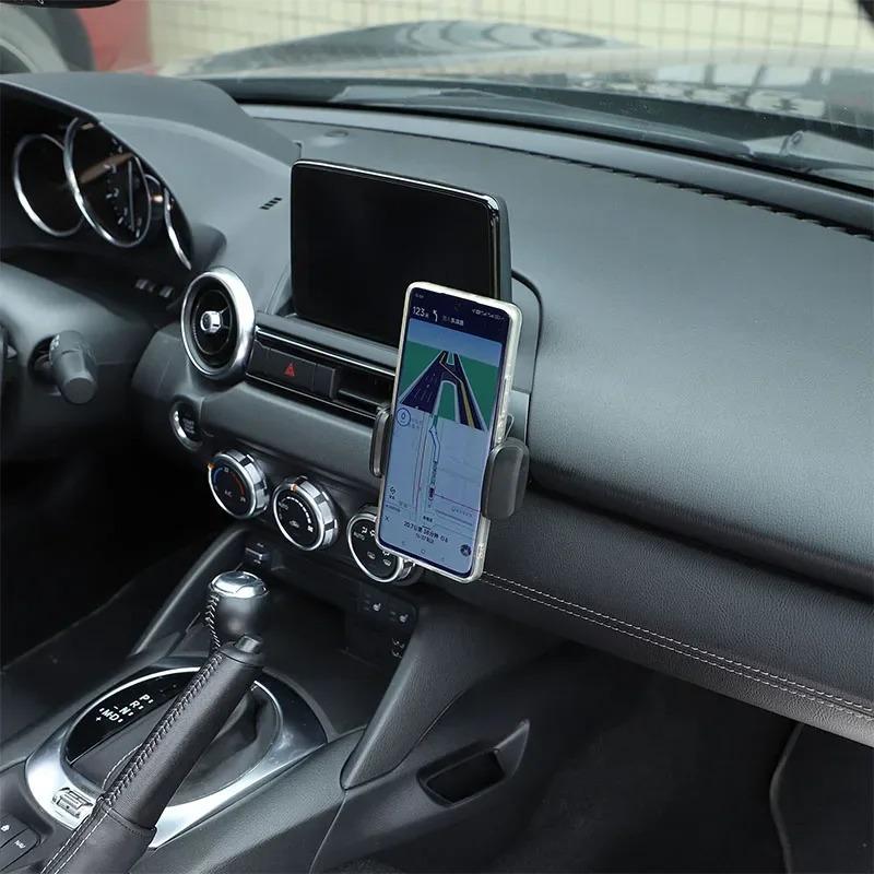 For Mazda MX-5 2016-2024 ABS Car Central Control Air Outlet Mobile Phone Holder GPS Navigation Holder Car Accessories(LHD RHD)