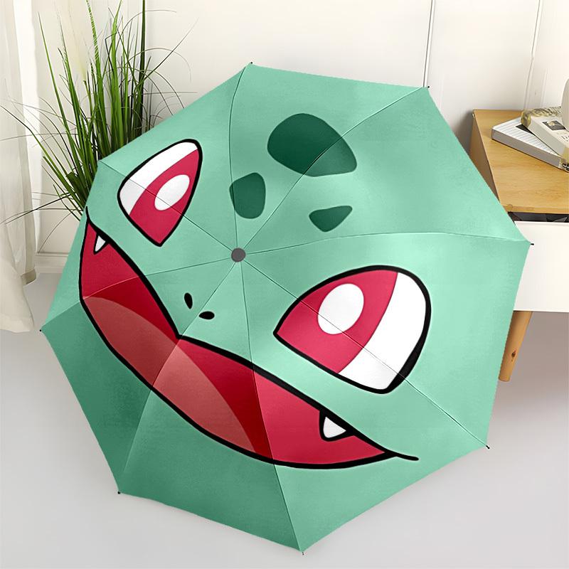 

1pc Bulbasaur, Pokémon Automatic Folding Umbrella - 8-Rib Durable Iron Frame, Compact Portable for Daily Travel, Men & Women yy251125217