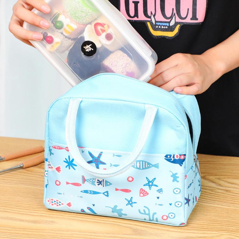 Lunch Bag Cooler Tote Portable Insulated Box Canvas Thermal Cold Food Container School Picnic For Men Women Kids Travel Lunchbox