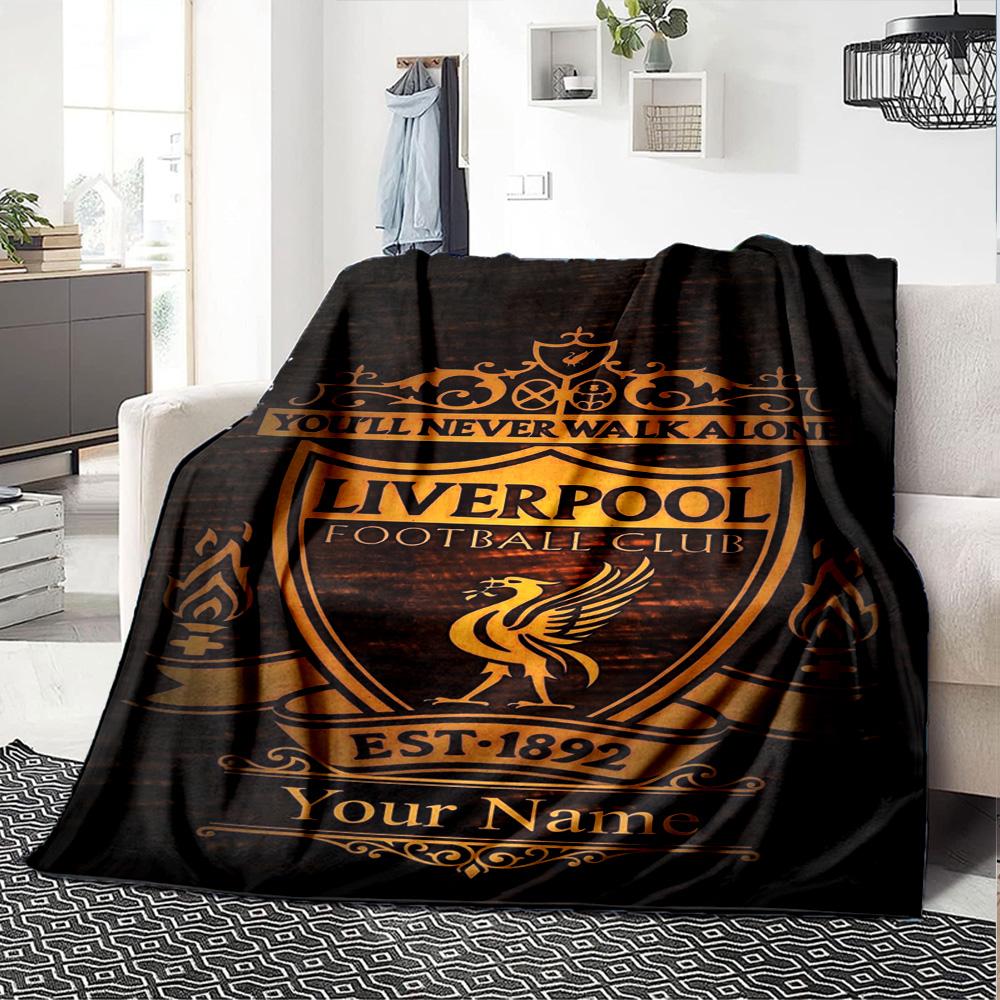 Liverpool Gepersonaliseerde Textiel Deken Multifunctionele Gepersonaliseerde Deken Zacht Warm Gezellig Plaid Voor Bank Kantoor Zee Strand Bed Vier Seizoenen Multifunctioneel