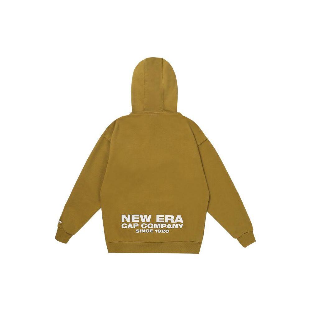 New Era Solid Color Logo Print Hooded Long Sleeve Sweatshirt Unisex sweatshirt Yellow 12568261