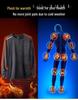 Men's Quick-Dry Long-Sleeve Sports Base Layer with Velvet for Running and Mountaineering