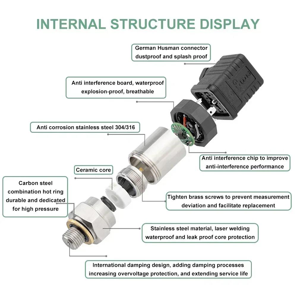 IP65/IP68 Pressure Transmitter Pressure Transmitter Water Pump Sensor 250Bar 400Bar 25Mpa 40Mpa 0-16Bar/0-10Bar 1/1.6Mpa/ G1/4