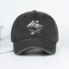 Mountain Landscape Washed Baseball Cap Adjustable Unisex Camping Travel Nature Lover Hat
