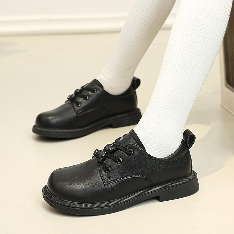 

Kawaii Casual Shoe Children s Shoes Leather Girls Boys Performance Stage New Anti Slip Vintage British Style Cute Fashion 38