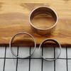 3pcs/set Stainless Steel Round Biscuit Cutters Rust-proof Dumpling Skin Cutting Mould  Cookie