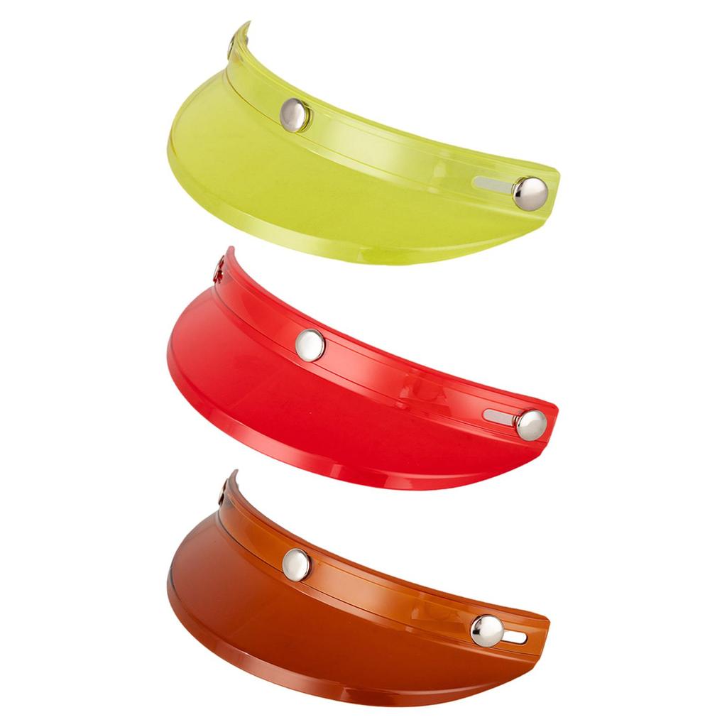 Motorcycle Helmet Visor Peak Vintage Visor Peak for 3/4 Helmets Spare Parts Sun Protection & Waterproof Helmet Visor Protector