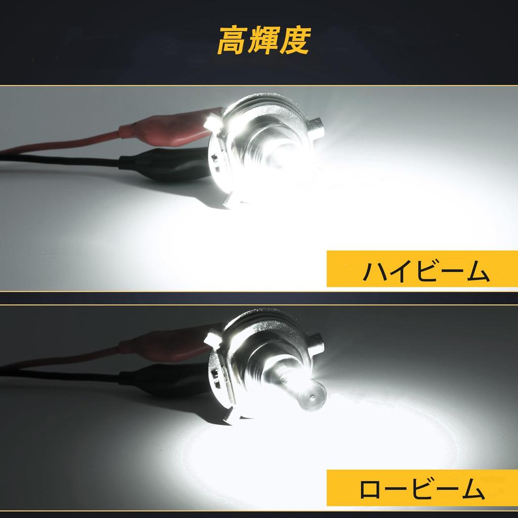 AUTOXBERT H4 HS1 LED Motorradscheinwerferlampe, Ausgestattet mit hochhellen 3570SMD-Chips, 6000K