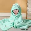Cartoon Baby Hooded Cape Blanket - Soft Coral Fleece for Bath and Snuggle