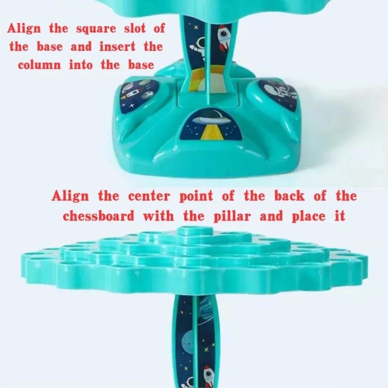 Děti Balanční Vnímání Hračka Astronaut Balanční hry Zábavné vesmírné puzzle Hračky pro děti Sada stohovacích deskových her pro volný čas