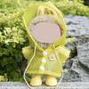17cm Doll Raincoat Hooded Cape Small Animal Rainwear Waterproof Doll Clothes Gift for Birthday Display Collector