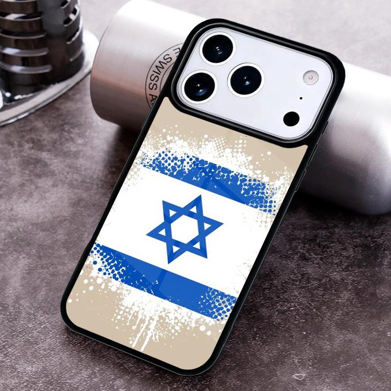 I=srael Flag Soft Phone Case for iPhone 17 16 15 Pro Max Air 14 13 12 11 Plus Shockproof Cover