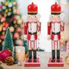 Nutcracker Figures 15 Inch Wooden Collectible Soldier Nutcracker Figurine Christmas Table Centerpiece For Kitchen Dinner Shelf