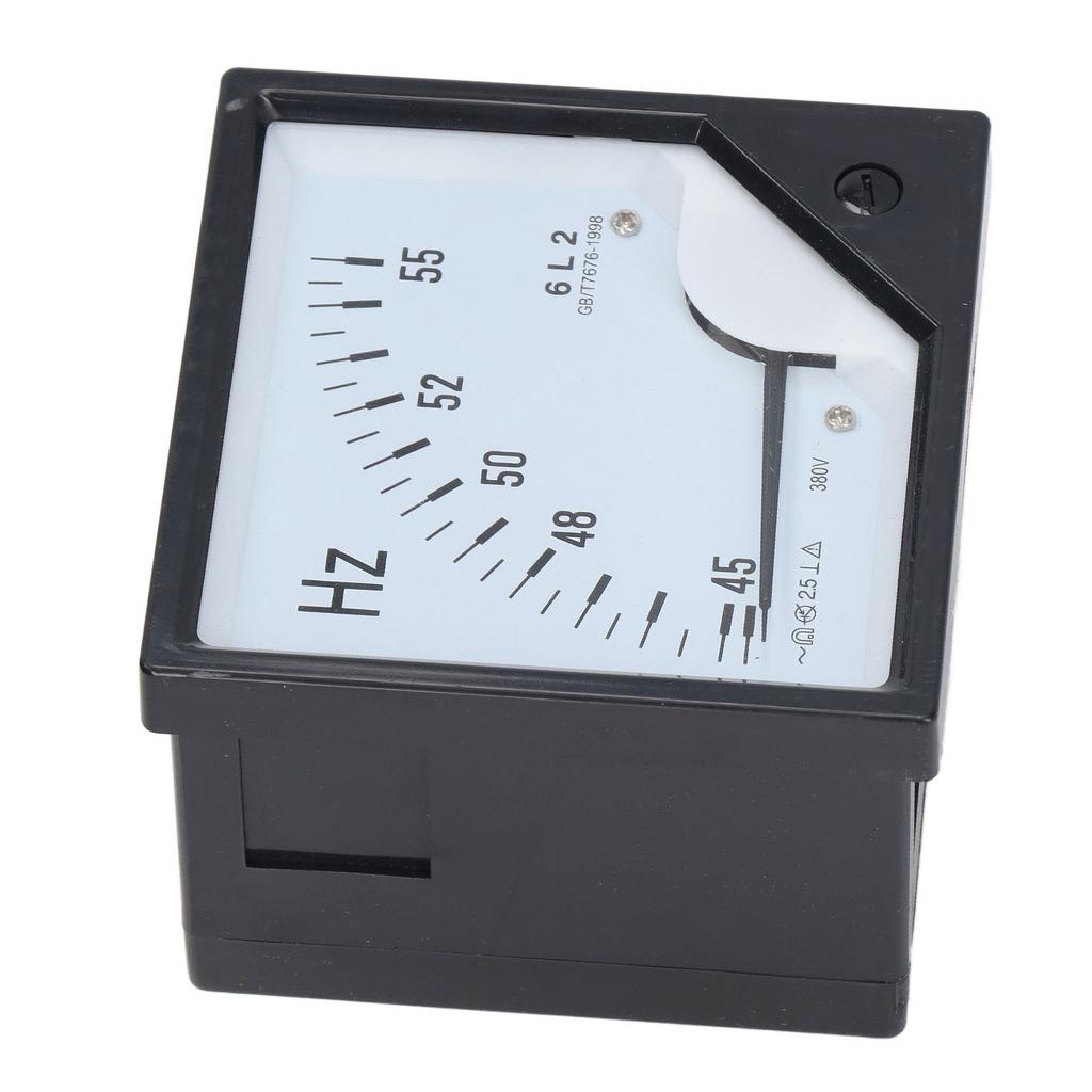 AC 380V Pointer Type Frequency Meter High Accuracy Square Panel Frequency Detector 45‑55Hz
