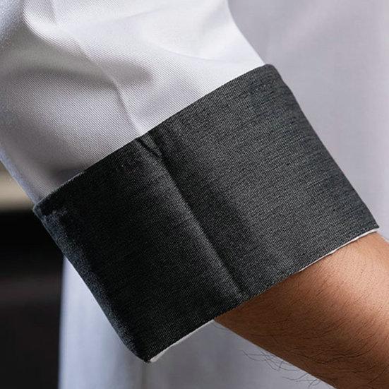 Chef Jacket Trendy Stand Collar Lightweight Chef Shirt Unisex Adult Kitchen Chef Coat Chef Uniform Pastry Clothes