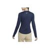 Nike UV Victory Solid Round Neck Quick-Dry Slim Fit Printed Golf Long Sleeve T-Shirt Women Tops Obsidian DH2069-451