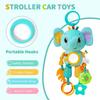 Soft Crinkle Sensory Learning Toy Plush Material Hanging Toys Baby Car Seat Toys  Crib Use