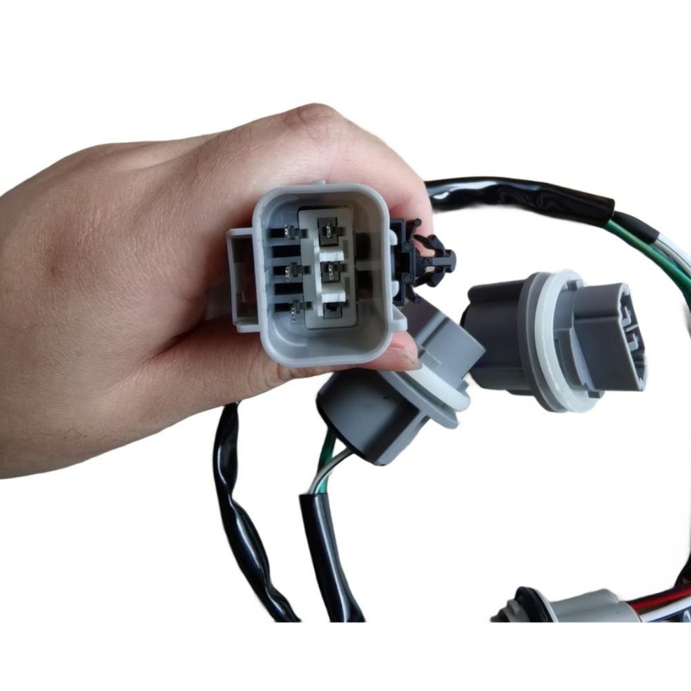 Light Socket Harness Rear Tail Lamp Gray Black Finish