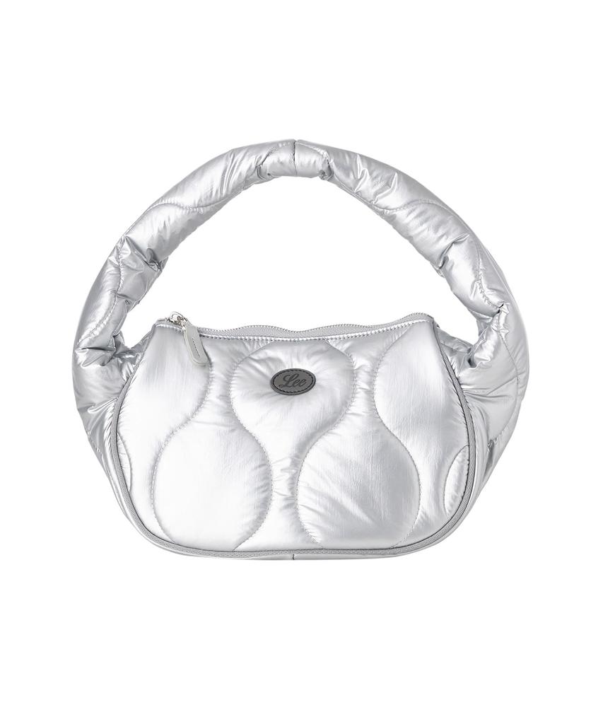 Lee Quilted Mini Hobo Bag Silver
