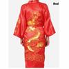 Kimono da uomo cinese con ricamo a forma di drago, taglie forti, tradizionale camicia da notte maschile da notte
