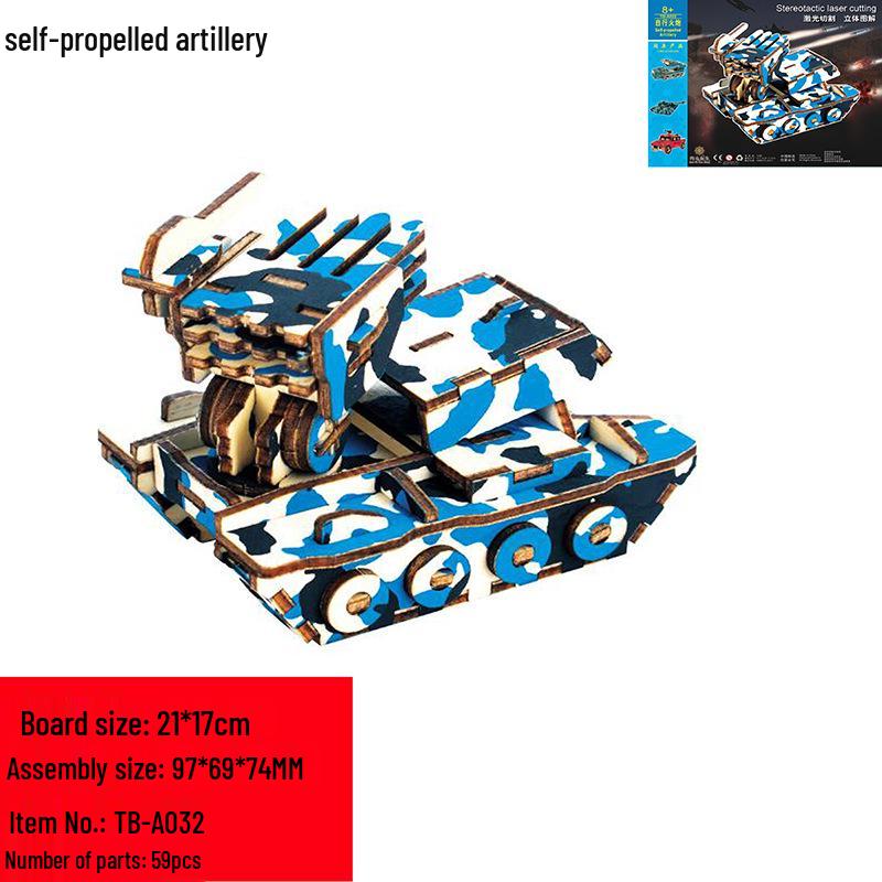 2021 New Wooden 3D Jigsaw Puzzle: DIY Creative Model for Children's Education