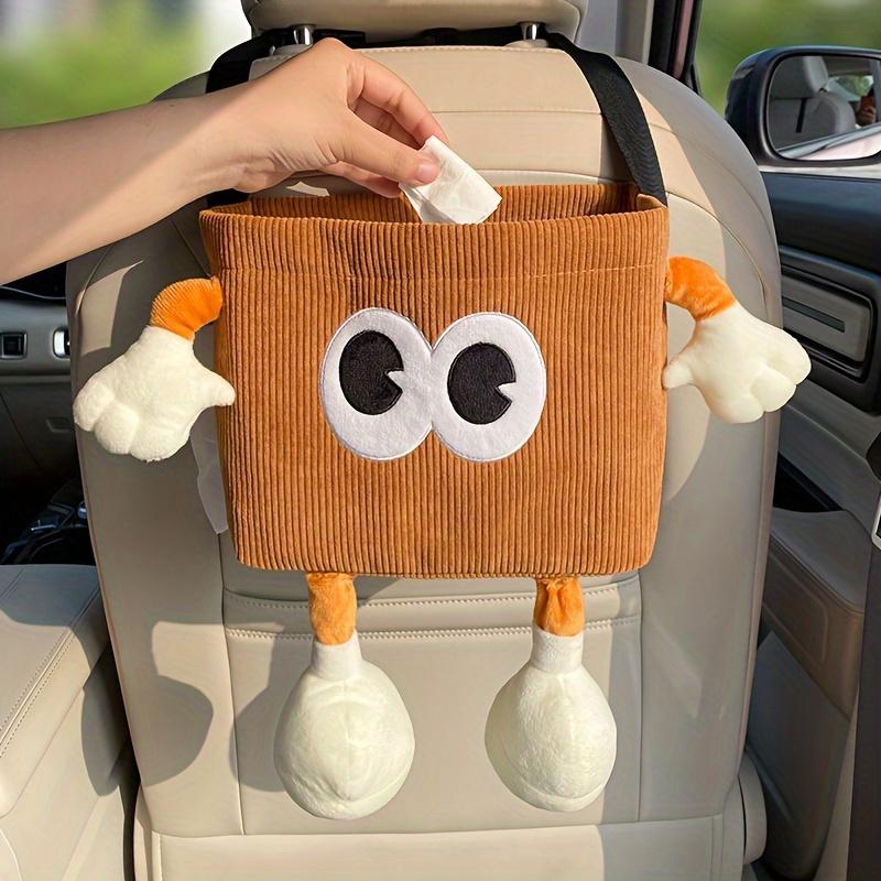 2-in-1 Car Trash Can & Tissue Holder - Umbrella Storage Bucket for Vehicle Interior Accessories