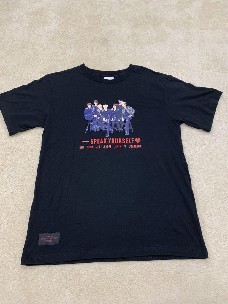[USED] BTS Bangtan Boys LOVE YOURSELF Tour Black Official T-Shirt