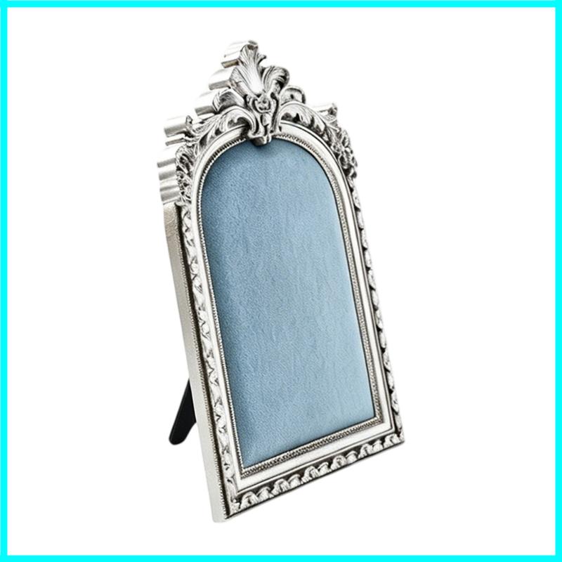 X6HE Ornamental Resin Jewelry Holder Photo Frame Earring Organization Decorative Shelf for Home and Shop Displays