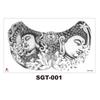 Chest Large Pattern Chest Sticker Male And Female Simulation Disposable Flower Body English Faucet Plain Flower Tattoo Sticker