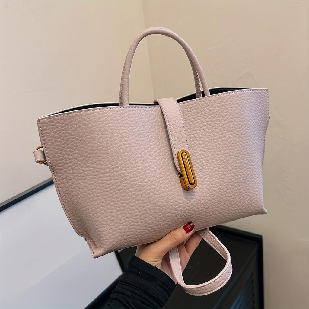 Sac Tote Polyvalent Vintage pour le Trajet, Sac à Main Grande Capacité pour Femmes, Sac Bandoulière Décontracté Tendance Style Coréen