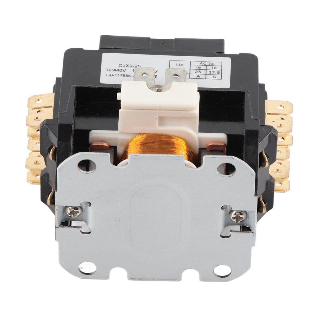 AC stykač CJX9 25 2P kontakt ze slitiny stříbra ohnivzdorná PP skořepina 25A klimatizace AC