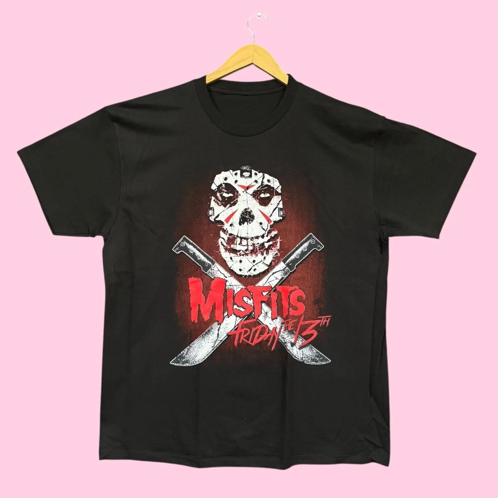 The Misfits Friday the 13th Jason Voorhees Horror Punk Rock Band Tee XL L