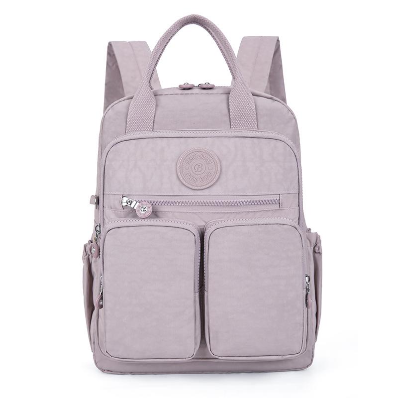 

Модный женский рюкзак Водонепроницаемый Мягкая ручка Карман для путешествий Молния Школьные сумки Ноутбук One Size фиолетовый