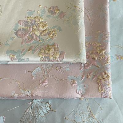 100*150cm Butterfly Jacquard Woven Gold Relief Fabric Light Luxury Chinese Style Yarn Dyed Fabric For Diy Sewing Dress Shirts