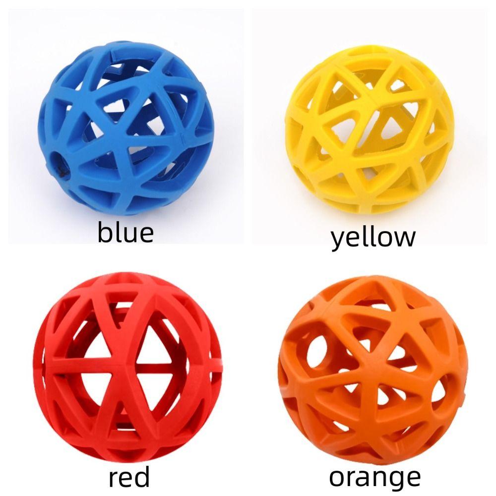 Interactive Rubber Bite Resistant Dog Toy Hollow Balls Pet Accessories Dog Chewing Toys