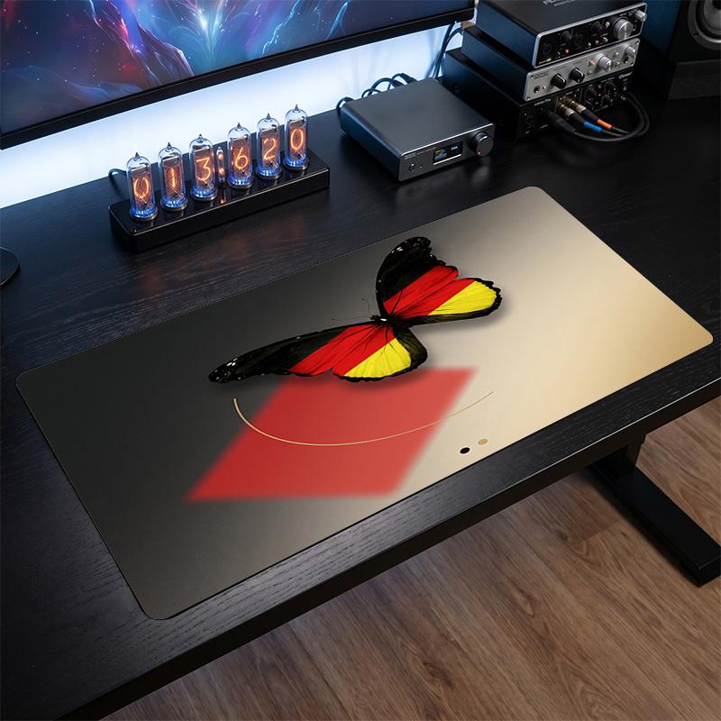 Belgium Football Crest Mouse Pad, Extended Non Slip Rubber Desk Mat for Gaming Office Laptop Fan Gift