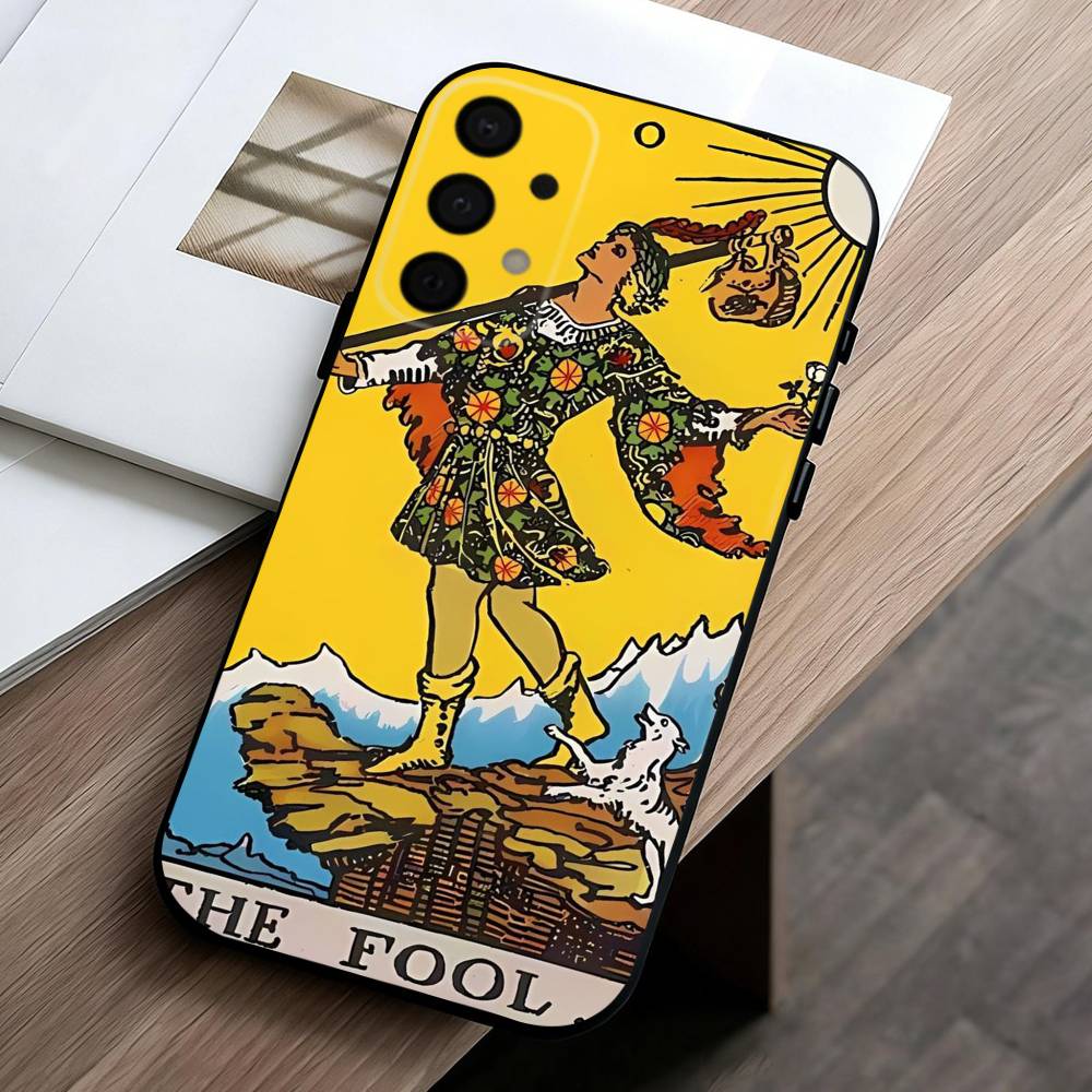 T-Tarot C-cards  Phone Case For Samsung Galaxy A73,A72,A71,A70,A53,A52,A51,Soft Silicone Black Cover