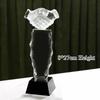 Customized Crystal Trophy Thumb Five Pointed Star Love Trophy Excellent Employee Souvenirs Homedecor Award, Lettering Medal, 1Pc