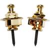 Parksons PSL-700G Metal Straps Lock Pins for Guitar Bass, Set of 2, Gold