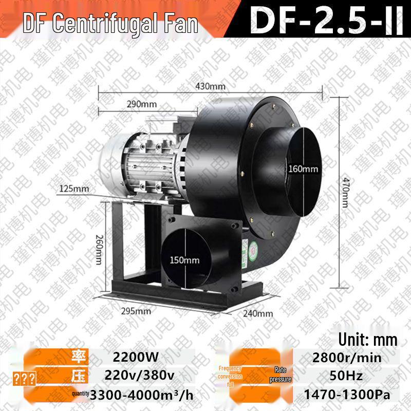 High-Temperature Resistant Multi-Blade Industrial Centrifugal Fan 220V/380V
