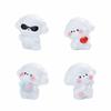 4Pcs Cute Happy Puppy Resin Figures For Micro Landscape Terrarium Car Dashboard Desk Decor Diy Craft