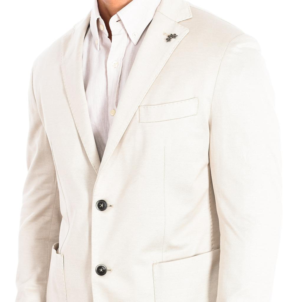Herren-Langarm-Blazer mit normaler Passform PMJA01-JS238