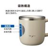 Doshisha Mug for Hot Water, 320ml, Heat-Absorbing Design, Pink Beige, ONZONE (Ondo Zone), for Warming and Cold Sensitivity