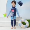 Children's Long Sleeve Sun Protection Quick-Drying Swimsuit Set for Boys